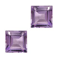 Rose De France Amethyst Set of 2 (Sqr 5 mm) 1.19 ctw - Sticky add to cart bar