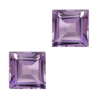 Rose De France Amethyst Set of 2 (Sqr 5 mm) 1.19 ctw