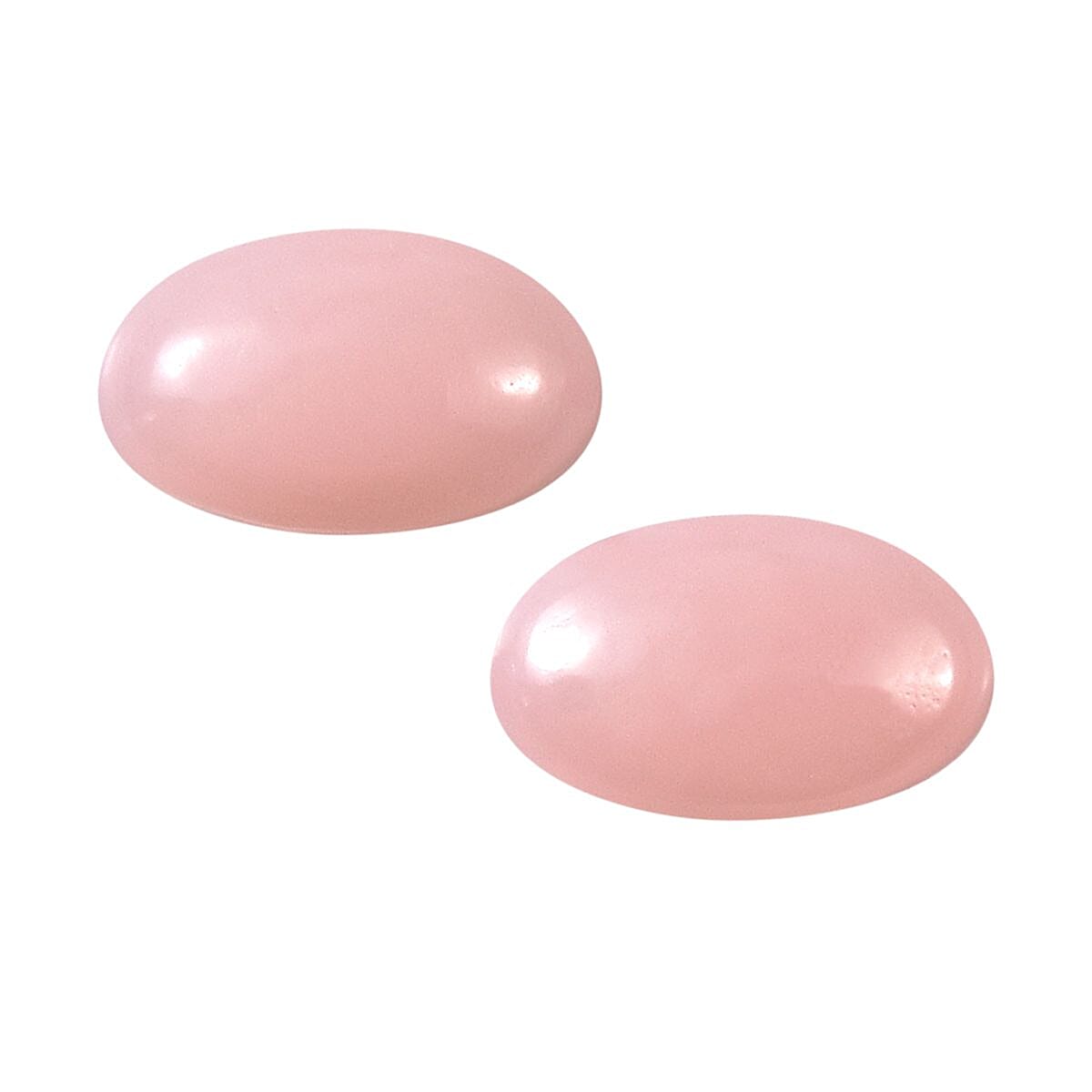 Peruvian Pink Opal Set of 2 (Ovl 5x3 mm) 0.36 ctw Loose Gemstone