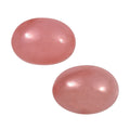 Peruvian Pink Opal Set of 2 (Ovl 7x5 mm) 1.27 ctw Loose Gemstone - Sticky add to cart bar