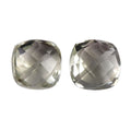 Montezuma Prasiolite Set of 2 (Cush 6x6 mm) 2.29 ctw - Sticky add to cart bar