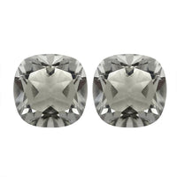 Montezuma Prasiolite Set of 2 (Cush 6x6 mm) 1.60 ctw