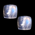 AA Rainbow Moonstone Set of 2 (Cushion 5x5 mm) 1.28 ctw - Sticky add to cart bar