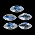 AA Rainbow Moonstone Set of 5 (Mrq 5x2.5 mm) 0.61 ctw Loose Gemstone - Sticky add to cart bar
