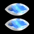 AAA Rainbow Moonstone Set of 2 (Mrq 5x2.5 mm) 0.28 ctw - Sticky add to cart bar