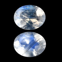 AA Rainbow Moonstone Set of 2 (Oval 5x4 mm) 0.61 ctw