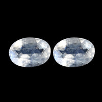 AA Rainbow Moonstone Set of 2 (Oval 7x5 mm) 1.25 ctw