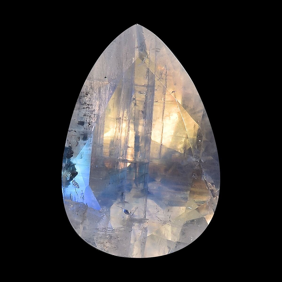 AA Rainbow Moonstone (Pear 10x7 mm) 1.65 ctw