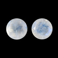 Rainbow Moonstone Set of 2 (Rnd 5 mm) 0.96 ctw