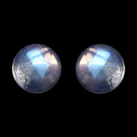 AA Rainbow Moonstone Set of 2 (Rnd 5 mm) 1.00 ctw