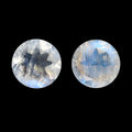 AAA Rainbow Moonstone Set of 2 (Rnd 6 mm) 1.55 ctw Loose Gemstone - Sticky add to cart bar