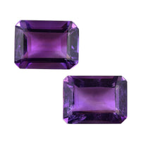 African Amethyst Set of 2 (Oct 8x6 mm) 3.08 ctw