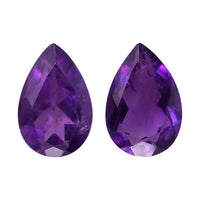 AA African Amethyst Set of 2 (Pear 6x4 mm) 0.59 ctw
