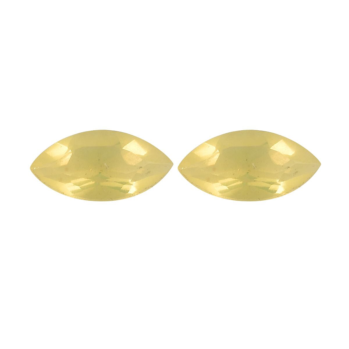 Canary Opal Set of 2 (Mrq 6x3 mm) 0.29 ctw