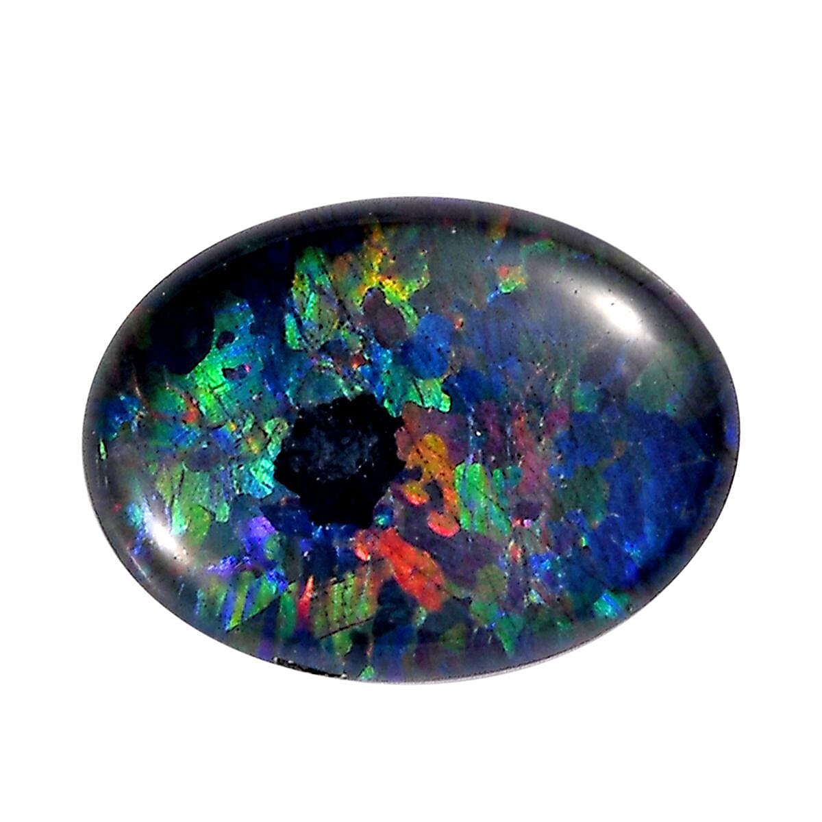 Boulder Opal Triplet (Ovl 8x6 mm) 0.90 ctw