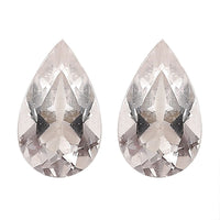 Goshenite Set of 2 (Pear 5x3 mm) 0.37 ctw