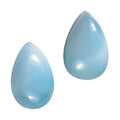 Larimar Set of 2 (Pear 5x3 mm) 0.51 ctw - Sticky add to cart bar