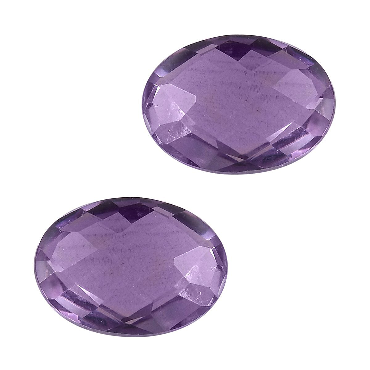 Rose De France Amethyst Set of 2 (Ovl 7x5 mm) 1.44 ctw
