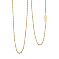 1.5mm Rope Chain Necklace in 14K Yellow Gold 1.50 Grams 19 Inches - Sticky add to cart bar