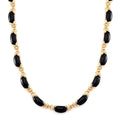 Black Obsidian Molto Kiss Necklace (18-20 Inches) in Goldtone 250.00 ctw - Sticky add to cart bar
