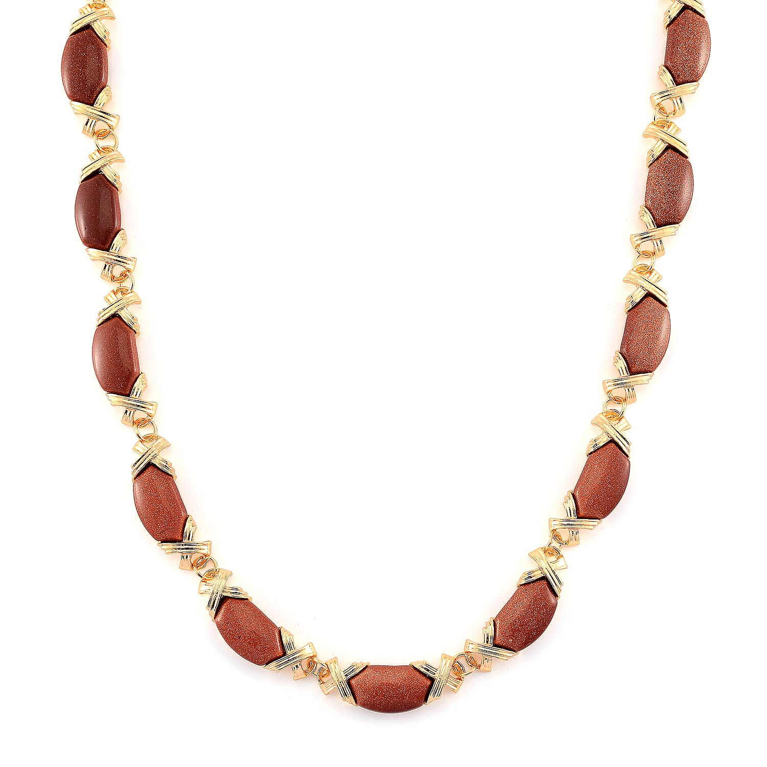 Black Obsidian Molto Kiss Necklace (18-20 Inches) in Goldtone 250.00 ctw