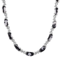 Black Obsidian Molto Kiss Necklace (18-20 Inches) in Goldtone 250.00 ctw