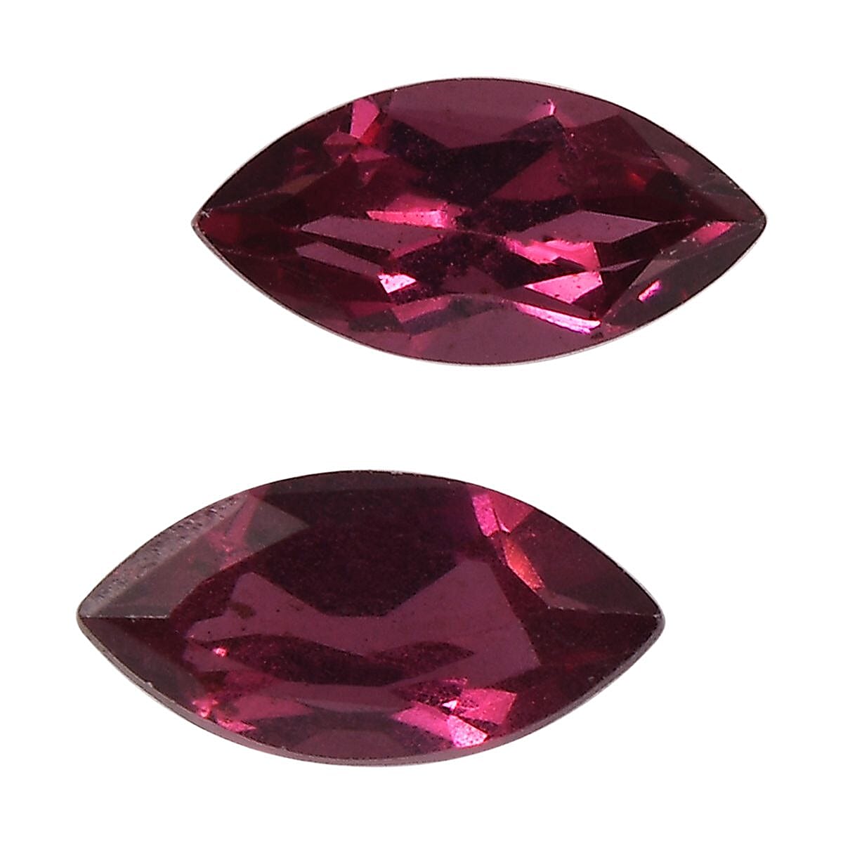 Orissa Rhodolite Garnet Set of 2 (Mrq 5x2.5 mm) 0.38 ctw