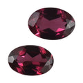 Orissa Rhodolite Garnet Set of 2 (Ovl 6x4 mm) 1.00 ctw - Sticky add to cart bar