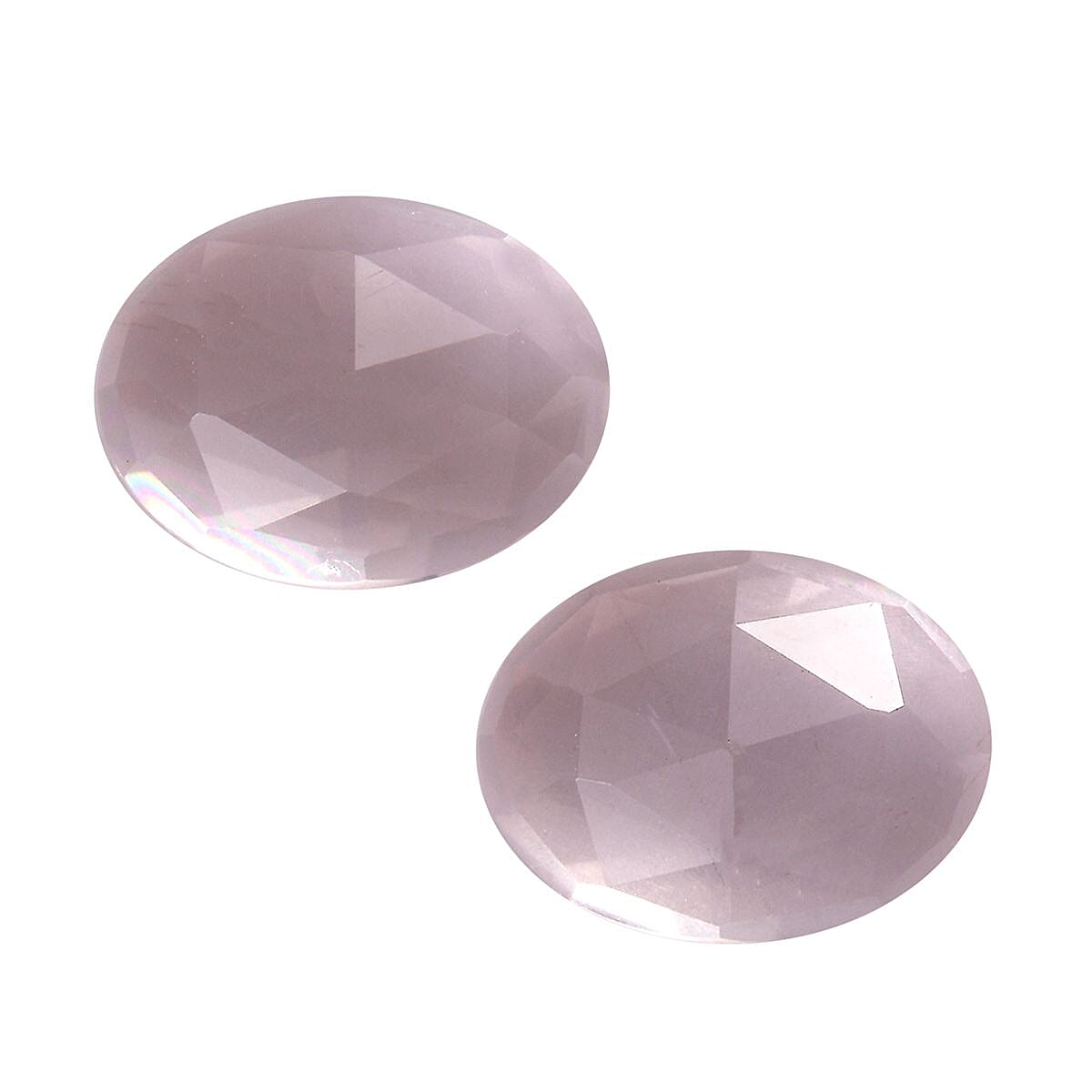 AA Galilea Rose Quartz Set of 2 (Oval 8x6 mm) 2.19 ctw