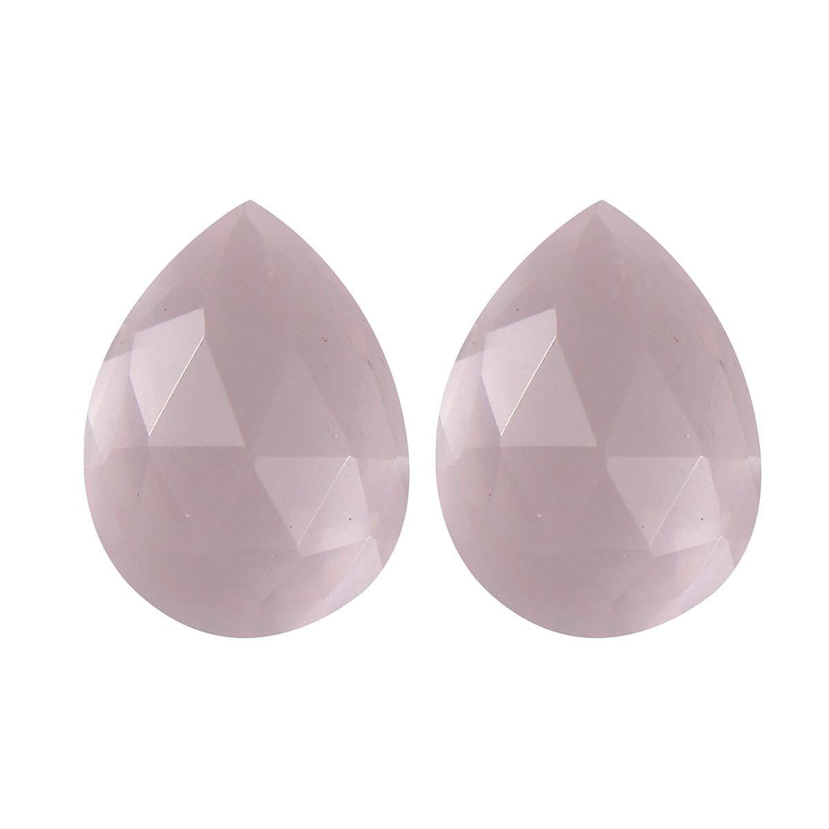 AA Galilea Rose Quartz Set of 2 (Pear 7x5 mm) 1.31 ctw