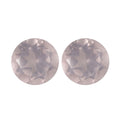 AA Galilea Rose Quartz Set of 2 (Rnd 6 mm) 1.50 ctw - Sticky add to cart bar
