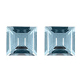 Sky Blue Topaz Set of 2 (Sqr 6 mm) 2.34 ctw Loose Gemstone - Sticky add to cart bar