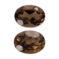 Brazilian Smoky Quartz Set of 2 (Oval 8x6 mm) 2.00 ctw - Sticky add to cart bar