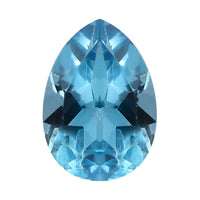 Swiss Blue Topaz (Pear 7x5 mm) 0.76 ctw Loose Gemstone