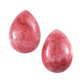 Norwegian Thulite Set of 2 (Pear 7x5 mm) 1.57 ctw Loose Gemstone - Sticky add to cart bar
