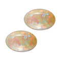 White Opal Set of 2 (Ovl 5x3 mm) 0.23 ctw - Sticky add to cart bar