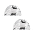 White Topaz Set of 2 (DShape 5x3 mm) 0.43 ctw - Sticky add to cart bar