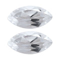 White Topaz Set of 2 (Mrq 6x3 mm) 0.50 ctw - Sticky add to cart bar
