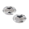 White Topaz Set of 2 (Oval 6x4 mm) 1.22 ctw Loose Gemstone - Sticky add to cart bar