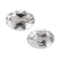 White Topaz Set of 2 (Oval 7x5 mm) 1.42 ctw - Sticky add to cart bar