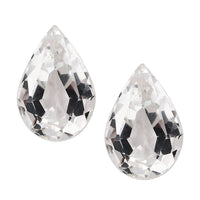 White Topaz Set of 2 (Pear 10x7 mm) 4.34 ctw