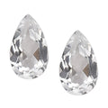 White Topaz Set of 2 (Pear 5x3 mm) 0.49 ctw - Sticky add to cart bar