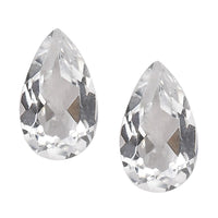 White Topaz Set of 2 (Pear 5x3 mm) 0.49 ctw