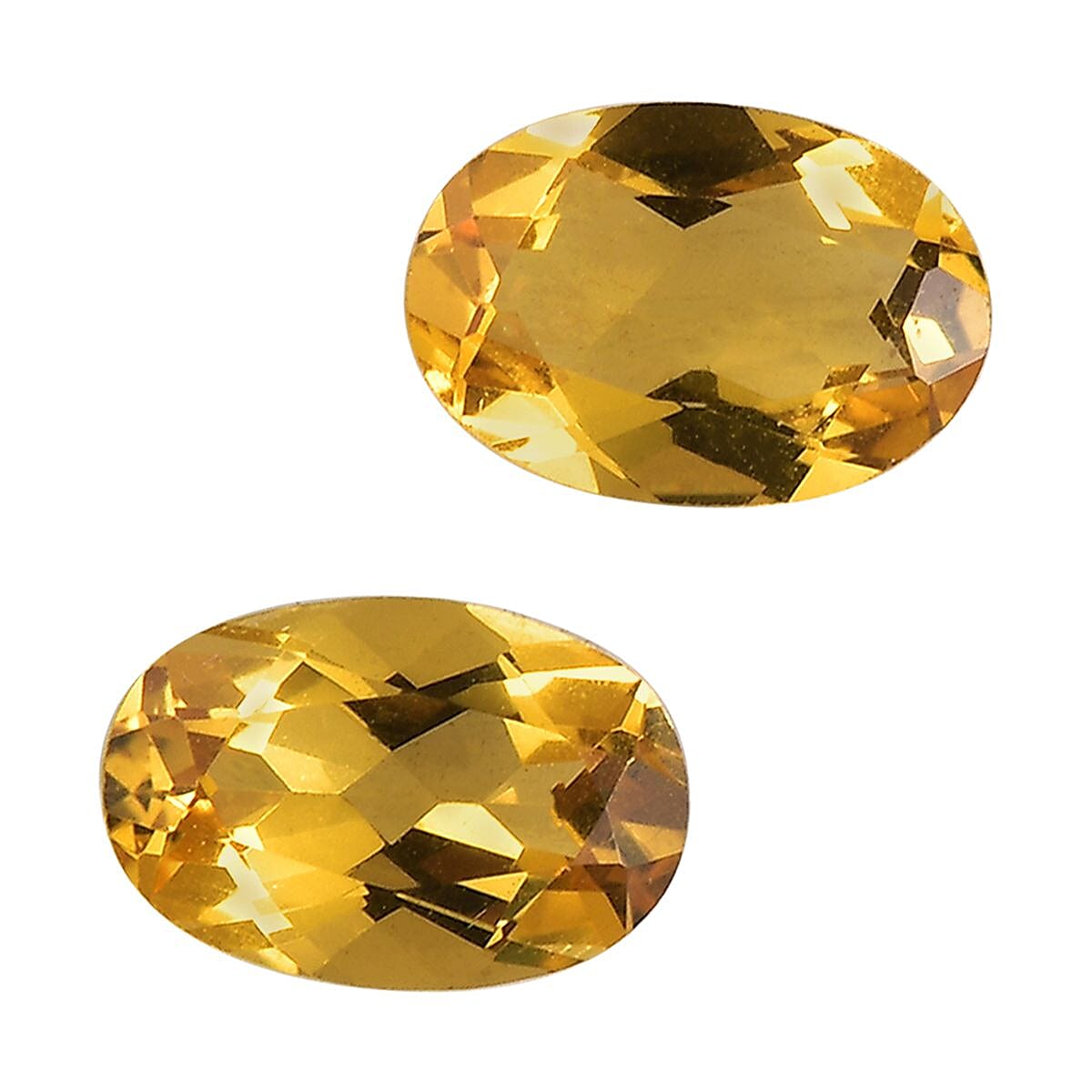 AA Yellow Beryl Set of 2 (Ovl 6x4 mm) 0.75 ctw