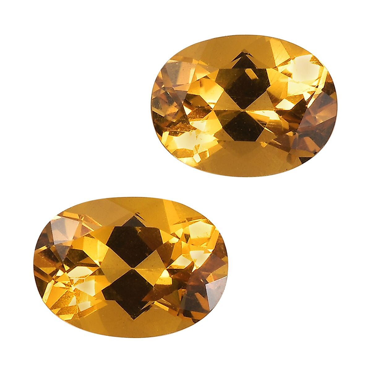 AAA Yellow Beryl Set of 2 (Ovl 8x6 mm) 2.13 ctw