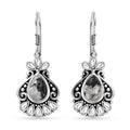 D'Joy Artisan Crafted White Buffalo 3.70 ctw Dangle Earrings in Sterling Silver - Sticky add to cart bar