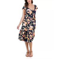 John Paul Richard Black Matte Jersey Dress with Waist Tie - S (Ships in 4-7 Days)