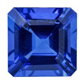 Certified & Appraised AAAA Asscher Cut Tanzanite (Square Free Size) 16.19 ctw - Sticky add to cart bar