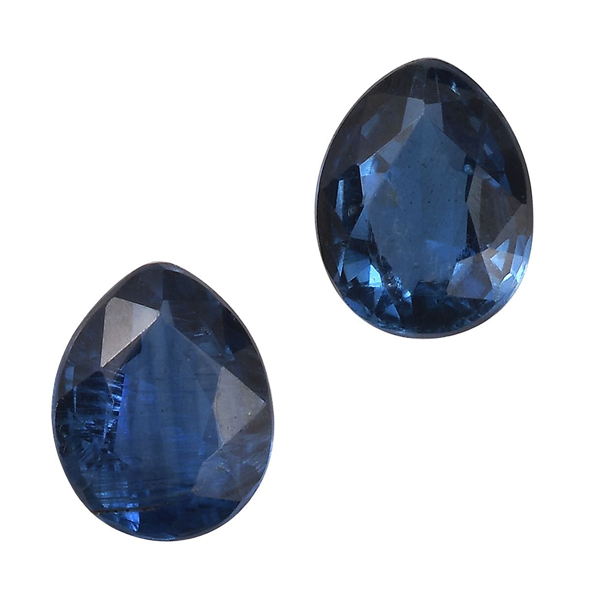 Kashmir Kyanite Set of 2 (Pear 5x4 mm) 0.67 ctw