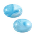 Larimar Set of 2 (Ovl 7x5 mm) 1.64 ctw Loose Gemstone - Sticky add to cart bar